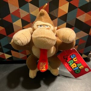Super Mario Plush Donkey Kong Stuffed Animal 7" By 5.5" Nintendo 2022 Soft Toys